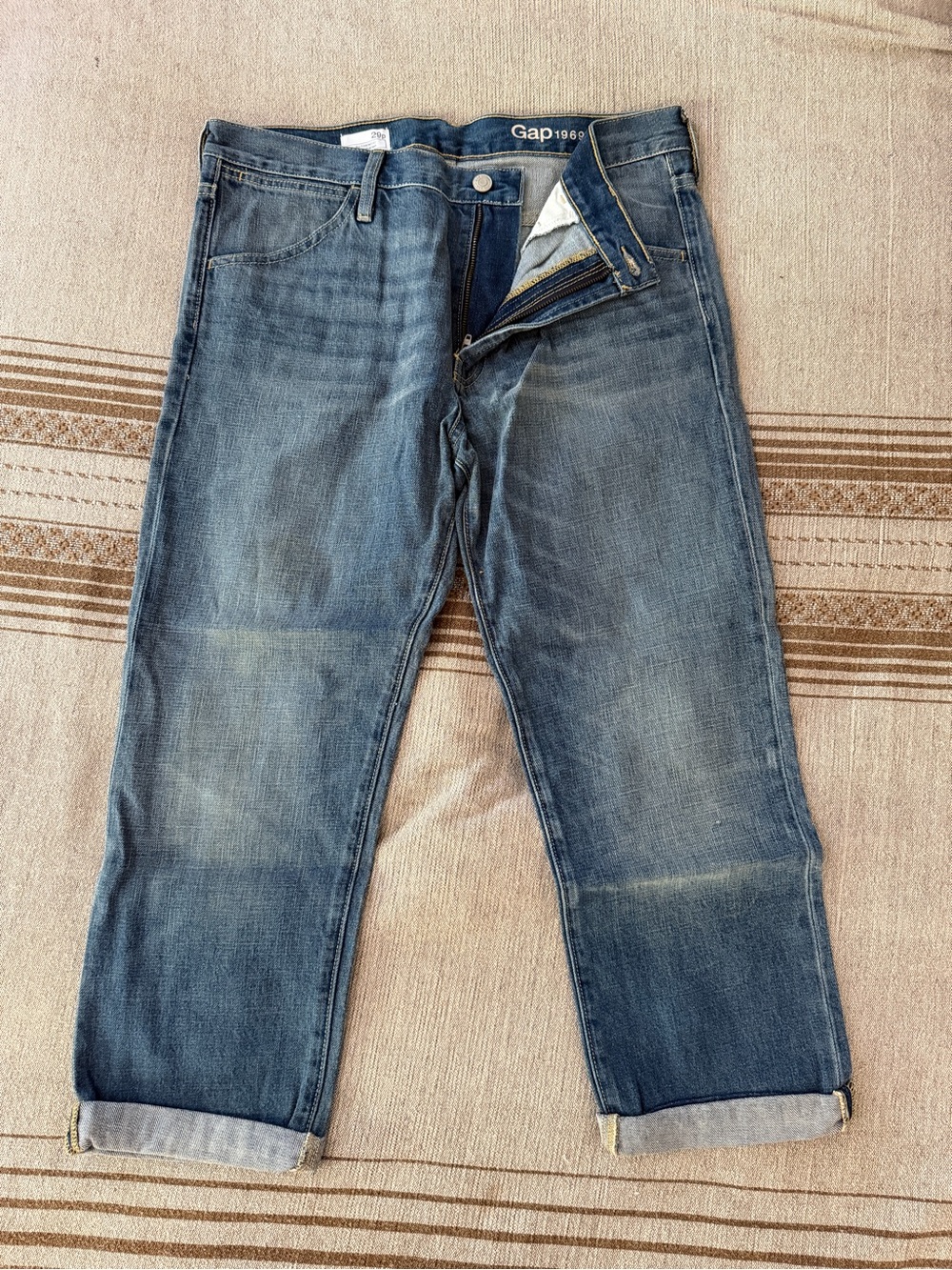 GAP Women's Medium Blue Bootcut Sexy Boyfriend Denim Jeans size 29P